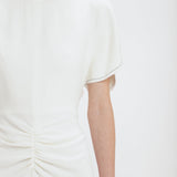 Victoria Beckham - Exclusive Gathered Waist Midi Dress In Ivory