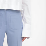 Victoria Beckham - Cropped Tux Shirt In White