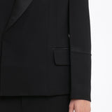 Victoria Beckham - Pointed Shoulder Tux Jacket In Black