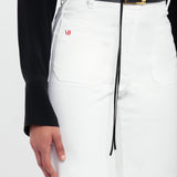 Victoria Beckham - Alina High Waisted Jean In Washed White