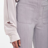 Victoria Beckham - Alina High Waisted Trouser In Quartz