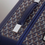 Goyard Bourget Cabin Suitcase in Navy Canvas Hand Luggage