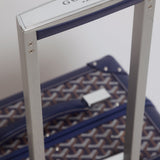 Goyard Bourget Cabin Suitcase in Navy Canvas Hand Luggage