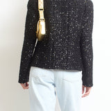 Chanel SS/2022 Black Sequin Jacket with Pocket Detail FR 44 (UK 16)