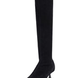 L'AGENCE - Emilie Suede Kitten-Heel Boot