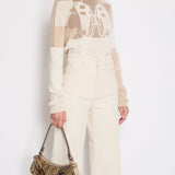 Hermès Brown and Beige Brides De Gala Cashmere Long-Sleeve Jumper Size FR 40 (UK 12) RRP £1,250