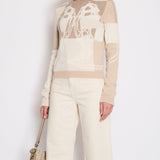 Hermès Brown and Beige Brides De Gala Cashmere Long-Sleeve Jumper Size FR 40 (UK 12) RRP £1,250