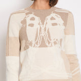 Hermès Brown and Beige Brides De Gala Cashmere Long-Sleeve Jumper Size FR 40 (UK 12) RRP £1,250