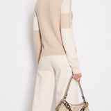 Hermès Brown and Beige Brides De Gala Cashmere Long-Sleeve Jumper Size FR 40 (UK 12) RRP £1,250