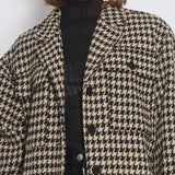 Anine Bing Brown & Black Houndstooth Jacket Size XS (UK 6)