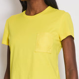 Hermès Yellow Round Neck T-Shirt with H Logo Detail Size FR 38 (UK 10)