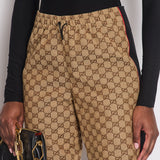 Gucci X The North Face Brown and Black Monogram Trousers with Logo IT 36 (UK 4)