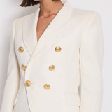 Balmain Ivory Double Breasted Blazer Size FR 38 (UK 10)