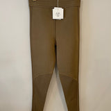 Hermès Brown Ribbed-Knit Silk Leggings Size FR 38 (UK 10)