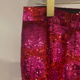 Halpern Pink Graphic Sequin Flare Trousers Size FR 40 (UK 12)