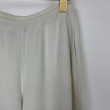 Loro Piana White Silk Blend Wide Leg Trousers IT 42 (UK 10)