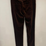 Loro Piana Dark Brown Velvet Straight Leg Trousers Size IT 46 (UK 14) RRP £1,250