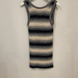 Christian Dior Black and Cream Striped Knit Tank Top Size FR 36 (UK 8)