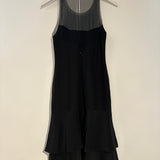 Chanel 03/P Black Silk Tiered Midi Dress FR 38 (UK 10)