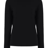 GABRIELA HEARST - May Knit Turtleneck in Black Merino Wool Cashmere