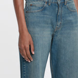 Victoria Beckham - Exclusive Bernie Relaxed Jean In Mid Blue