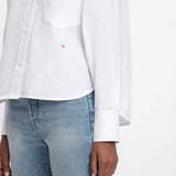 Victoria Beckham - Cropped Long Sleeve Shirt In White