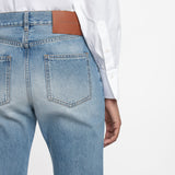 Victoria Beckham - Victoria Mid-Rise Jean In Light Blue