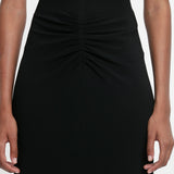 Victoria Beckham - Gathered Waist Midi Dress In Black