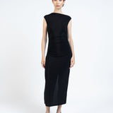 Elleme - Draped Jersey Dress/Black