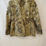 Dolce & Gabbana Metallic Gold Floral Brocade Blazer Jacket Size IT 46 (UK 14)