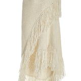 GABRIELA HEARST - Lauren Knit Wrap in Ivory Welfat Cashmere