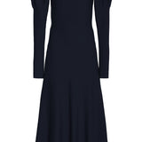 GABRIELA HEARST - Hannah Knit Maxi Dress in Dark Navy Merino Wool Cashmere