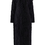 GABRIELA HEARST - Brighting Maxi Dress in Black Silk Virgin Wool Jacquard