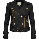 L'AGENCE - Billie Belted Leather Jacket