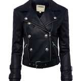 L'AGENCE - Billie Belted Leather Jacket