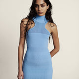 Herve Leger - OTTOMAN SHADOW STRIPE MIDI DRESS