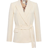 L'AGENCE - Jordana Tweed Wrap Blazer