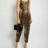 Dolce & Gabbana Leopard Print Silk Jumpsuit Size IT 38 (UK 6)