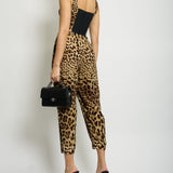 Dolce & Gabbana Leopard Print Silk Jumpsuit Size IT 38 (UK 6)