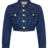 L'AGENCE - Genevie Cropped Denim Jacket