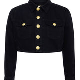 L'AGENCE - Genevie Cropped Denim Jacket