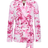 L'AGENCE - Jordana Satin Wrap Blazer