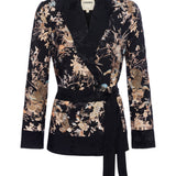 L'AGENCE - Jordana Satin Wrap Blazer