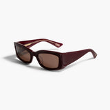 KHAITE x Oliver Peoples 1993C in Burgundy and Brown