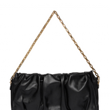 Elleme - Long Vague Leather with chain Black