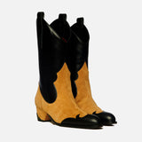 MANU ATELIER - Deniz Boots Black Soft & Safari Suede