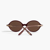 KHAITE x Oliver Peoples 2000C in Burgundy and Brown