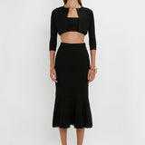 Victoria Beckham - VB Body Cropped Cardigan In Black