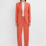 Victoria Beckham - Patch Pocket Jacket In Papaya