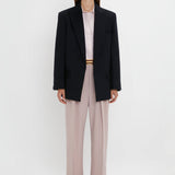 Victoria Beckham - Peak Lapel Jacket In Midnight